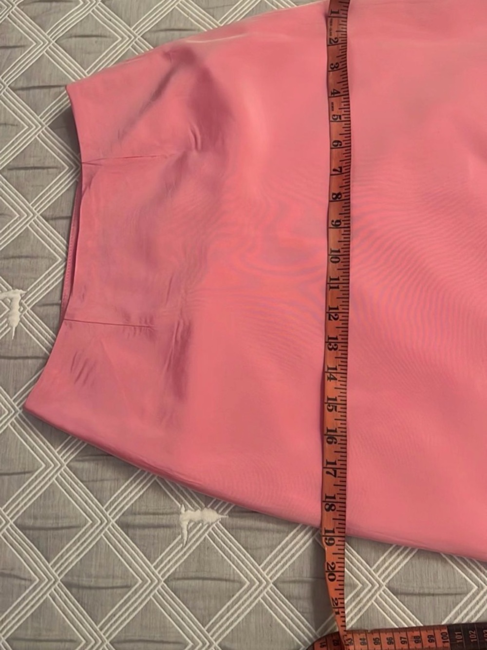 Vintage satin finish bubblegum Pink A-Line Maxi high rise Skirt size XS - Picture 5 of 7